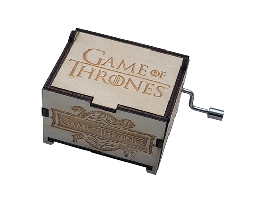 TheLaser'sEdge Game of Thrones Mini Music Box with “Main Theme” Song, Gifts for Women, Birthday, Christmas (Standard)