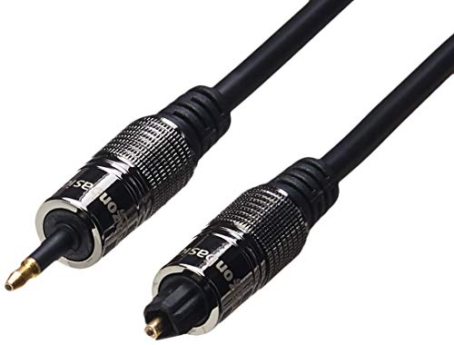 AmazonBasics Optical Toslink to Mini Toslink Jack Digital Audio Cable - 10 feet