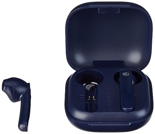 Image of Nu Republic Flaunt X4 True Wireless Earbuds (TWS) BT V5.0, Upto 20Hrs Play Time,10mm Neodymium Drivers, Compact Charging Case, Sweat & Water Resistant, Touch Controls, Voice Assistant with Mic-Blue