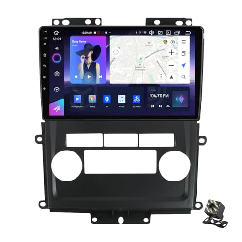 OAUSZC 9' Radio Estéreo de Coche Android 13 para Nissan Frontier 2009-2012 Autoradio Navegación GPS con WiFi/Bluetooth/DSP/RDS/FM/Carplay/Controles del Volante+Cámara Trasera,Nf4/4+64g