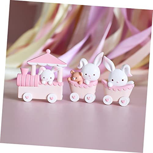 Tren de conejo de Pascua para decorar mesas y dar vida a manualidades de jardín 5