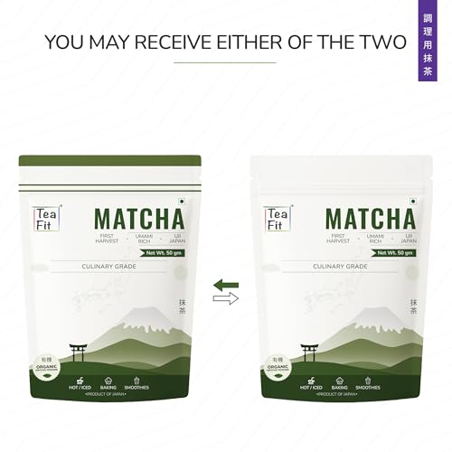 Image of TeaFit Culinary Japanese Matcha Tea Powder, 50 grams | Sourced from Uji, Japan | 100% Pure & Authentic Culinary Grade Matcha Green Tea | Rich in Anti-Oxidants