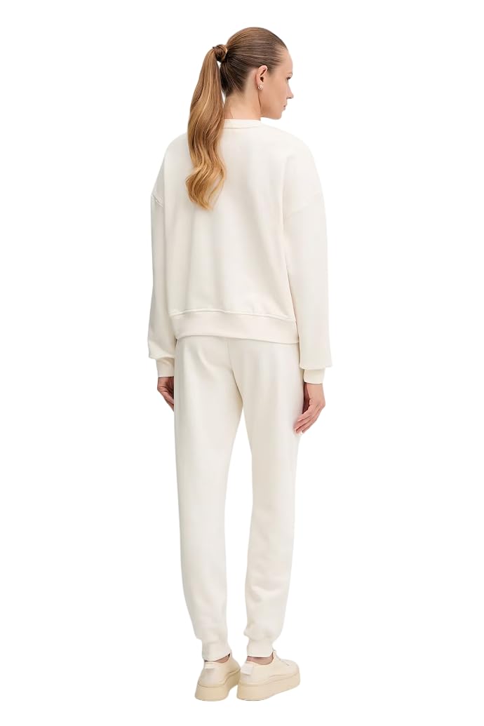 EMPORIO ARMANI Damski kultowy dres frotte, biały, L, biały, L