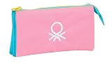 Licencia oficial. Safta M744, Portatodo Unisex Niños, Rosa/turquesa/amarillo, 22 Cm X 12 Cm X 3 Cm