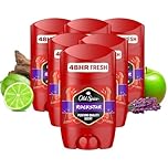 Old Spice Rockstar Deodorant Stick For Men 50ml, Aluminium Free. Long Lasting Perfume Quality Scent, 48H Fresh. Invisible on Black & White pack of 6