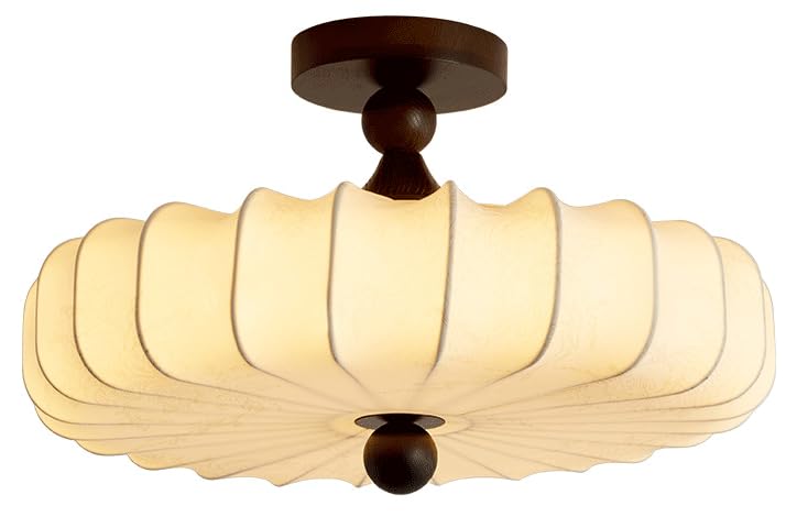 Ilumina tu comedor con esta lámpara de techo de 30cm y elegante pantalla de tambor