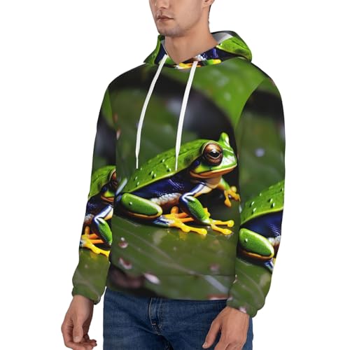 Sweat à capuche grenouilles homme imprimé extensible et respirant - 5