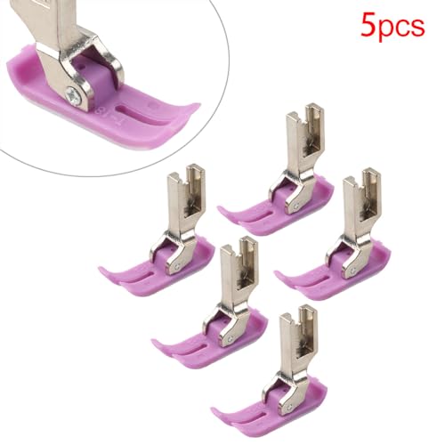Pies prensatelas estándar MT-18 extra delgado plástico no adhesivo para máquina industrial 5 pcs miniatura 5
