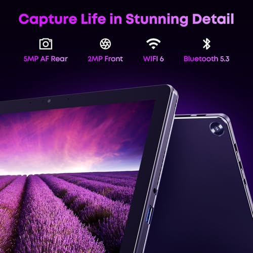Image of CHUWI 2 in 1 Laptop Tablet, 8GB RAM 256GB SSD, Intel Core i3 (3.9GHz), Hi10 X2 Windows 11 Tablet with Magnetic Keyboard, 10.1'' HD Touchscreen Display, 5MP Camera, WiFi 6, BT 5.3