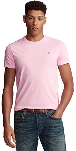 Image of POLO RALPH LAUREN Mens Big & Tall Crew Neck T-Shirt (4XB, Pink)