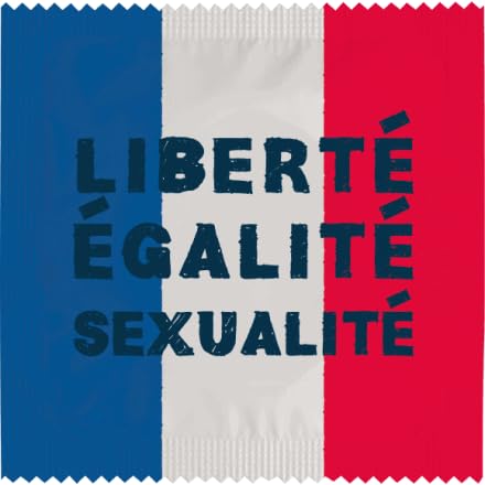 Préservatif humoristique - modèle Ile-de-France - En Latex Fin et résistant - Imprimé en France - Capote rigolo pour homme - cadeau parfait (Liberté,...