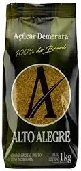 Açúcar Demerara Alto Alegre 1kg | Natural e Levemente Refinado | Sem Aditivos | Ideal para Café, Receitas e Bebidas Saudáveis