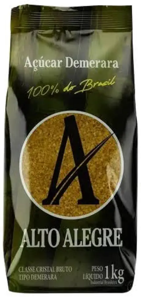 Açúcar Demerara Alto Alegre 1kg | Natural e Levemente Refinado | Sem Aditivos | Ideal para Café, Receitas e Bebidas Saudáveis