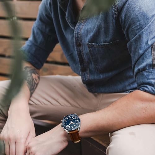 BISONSTRAP Watch Strap, Vintage Leather Replacement Bracelet, Band Width-14mm 15mm 16mm 17mm 18mm 19mm 20mm 21mm 22mm 23mm 24mm