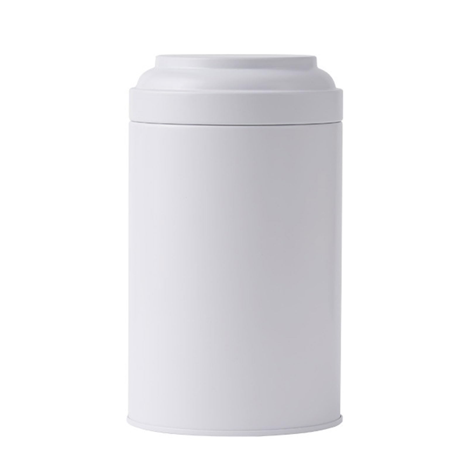 Msioytog Metal Tea Canisters Round Shape Metal Tins with Lids Empty Tins Box Containers Decorative Short Tinplate Bottle Round Shape Seal Tea Iron Box