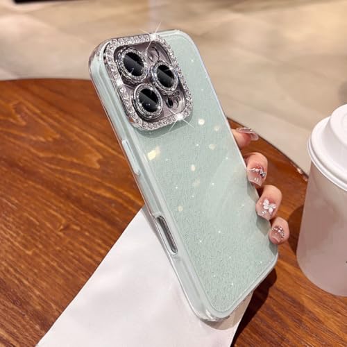 Étui de protection d'objectif pour iPhone 16 Pro Max avec dragonne verte