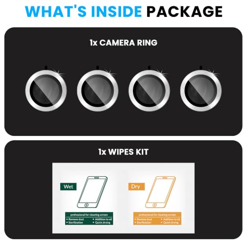 Image of ArmourPro Camera Lens Protector for Xiaomi 17 Tough HD Individual Aluminum Alloy Rings 9H Camera Cover, Scratch-Resistant,Camera Lens Protection| Silver, 1 Pack