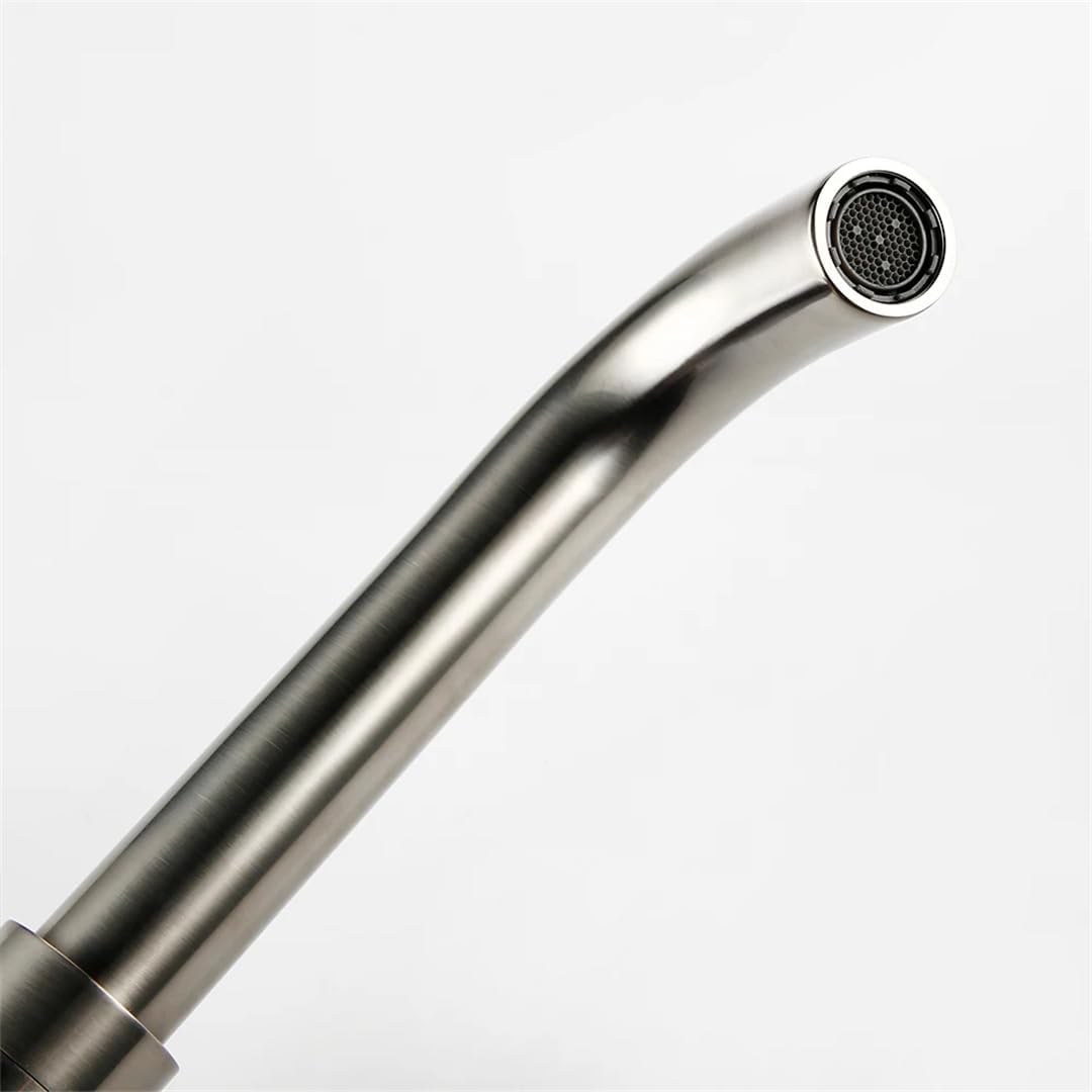 洗面台のシンクの蛇口浴室の水栓スパウト真鍮つや消しクロームバニティタップウェアマットブラック-260 Selfless dedica