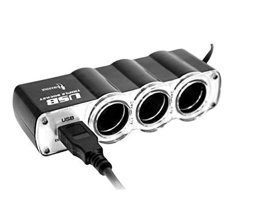 HDEO - Triple prise allume cigare / 3 prises et 1 port USB WF0120