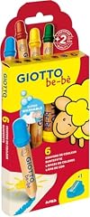 GIOTTO be-bè F469600 Jumbo - Confezione da 6 matite colorate