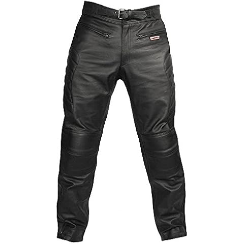 Skintan CE Armoured Leather Motorcycle Trousers Cover