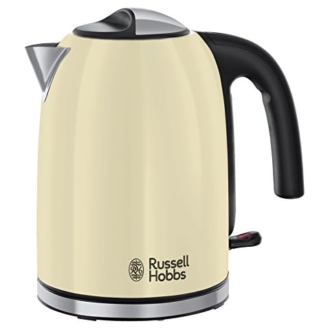 Russell Hobbs Wasserkocher Colours+ Edelstahl Creme Teekocher 20415-70 Cover