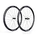 ICAN AERO 40 Plus 40mm 1382g Carbon Road Bike Wheelset 700C Disc Brake 23mm Inner Width Clincher Tubeless Compatible (Compatible with Road HG Freehub, AERO 40 Plus Disc)