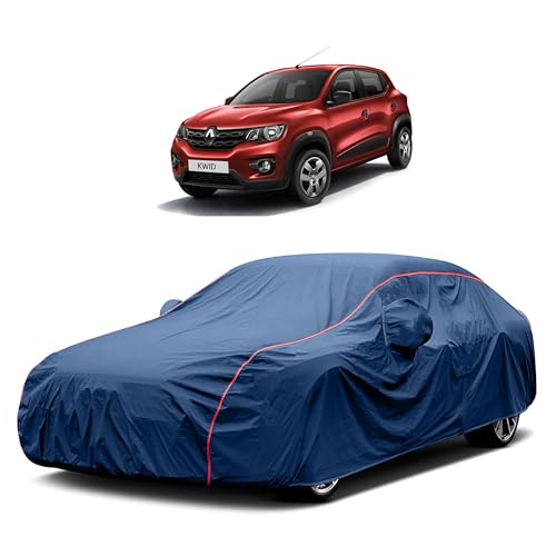 Image of Heavy-Duty Car Cover for Compatible with Renault Kwid (2022 to 2025 All Models) Deluxe Car Protection Cover ? Waterproof & UV-Resistant All-Season Exterior Protection