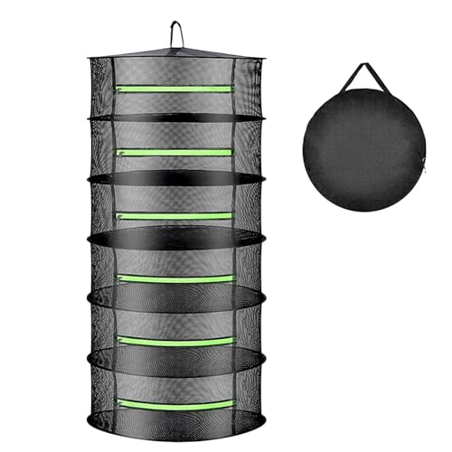 ハンギングハーブ乾燥ラック | メッシュハーブ乾燥ラック | ハーブ乾燥ラック 乾燥用6段ハーブハンガー メッシュ乾燥ラック 通気性メッシュドライネット ハーブフラワー野菜用フック付き