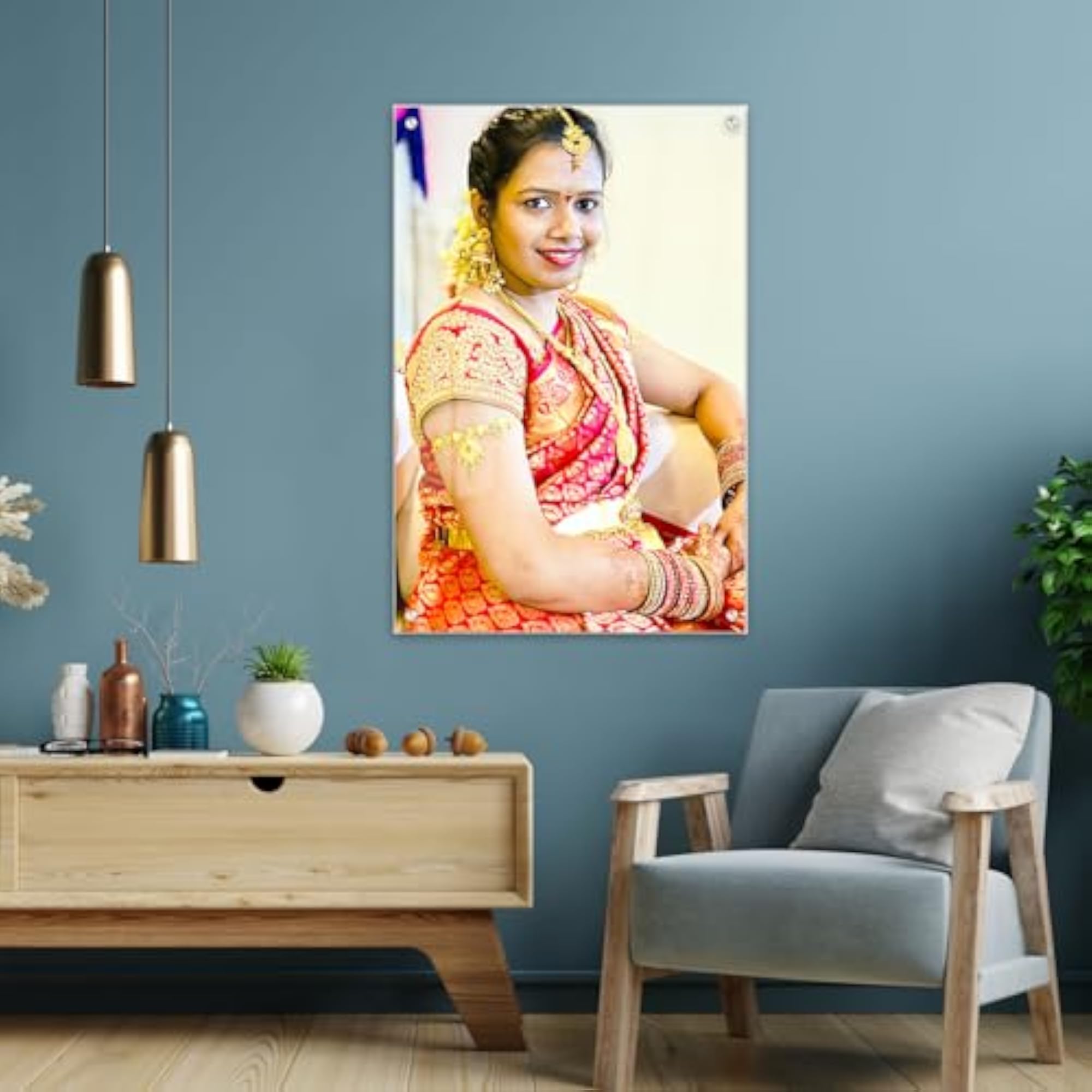 Clear Acrylic Photo Print Wall Mount, Customizable