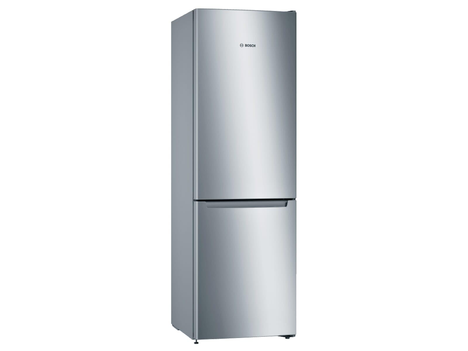 Bosch Electrodomésticos, Serie 2, Frigorífico combinado de libre posicionamiento, 186 x 60 cm, Inox look, KGN36NLEA