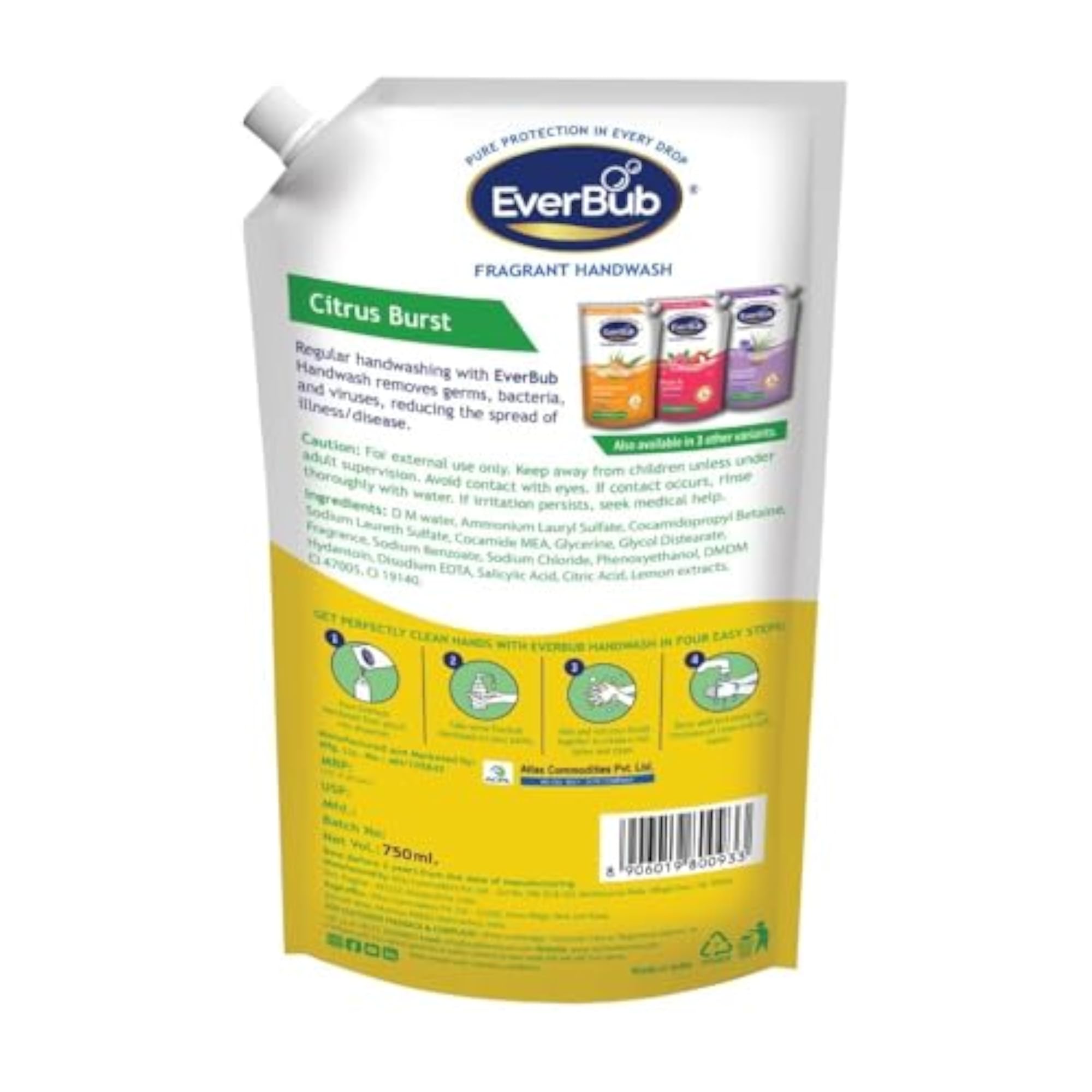 Gentle & Moisturising Handwash 750ml