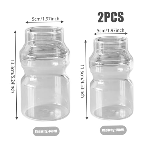 Set de 2 vasos vintage para café 440 ml y 250 ml miniatura 6