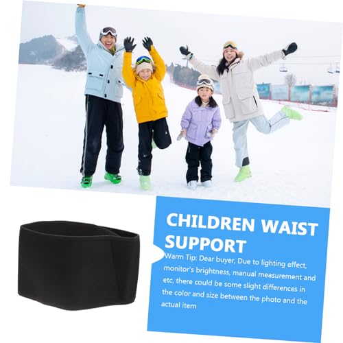 Soporte lumbar transpirable para niños negro miniatura 4