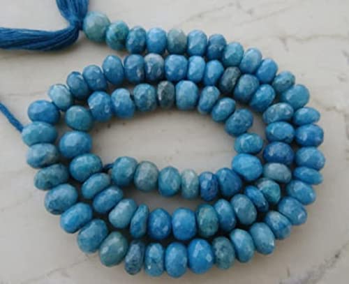 Perles en apatite néo de qualité supérieure rondelles facettées 5mm pour joaillerie fine