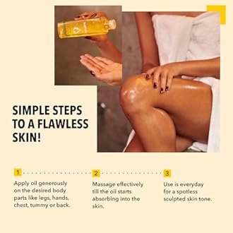 Namyaa Natural Science Body Toning,Sculpting Wonder Oil For Scars,Stretch Mark,Ageing,Uneven Skin Tone,Firming,Nourishment, 200 Ml