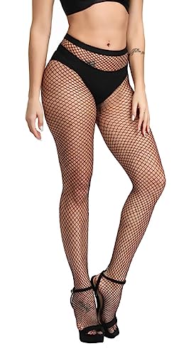 Simply Joshimo Women's Black Fishnet Tights | Elasticated Pantyhose - Small, Regular, Large & Whale Nets