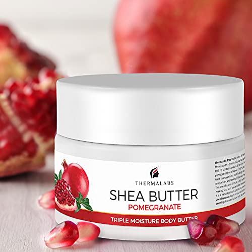 Thermalabs Shea Butter For Body, Stretch Marks Removal Cream: Moisturizer For Dry Skin Pregnancy Belly Lotion With Natural & Organic Ingredients & Dead Sea Minerals Pomegranate, 8.5 Oz #TOP7