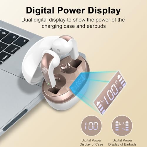 Écouteurs Bluetooth tactile avec écran LED et réduction de bruit - 5