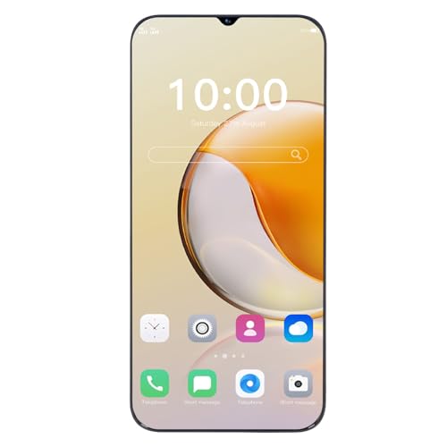 RASTKY Pantalla de 6,3 Pulgadas Smartphone 4G Cámaras Duales CPU de Cuatro Núcleos Teléfono Celular Desbloqueado para 14.0, Batería de Gran Capacidad Tiempo de Espera (Black)