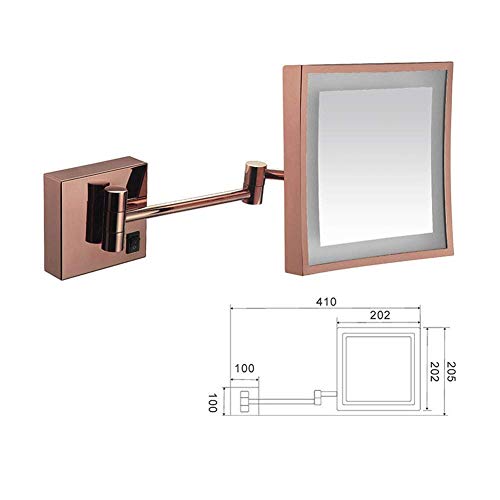 Miroir de maquillage éclairé LED résout le manque de lumière pour rasage précis - 5