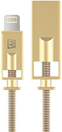 Royal Data Cable RC-056i remax cable charge Lightning USB · Cable Length: 1000mm (Color: Gold)