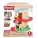 Fisher-Price Wood Baby Toy Treehouse Ball Run, 2-Piece Wooden Activity for Developmental Play Infants & Toddlers Ages 9+ Months
