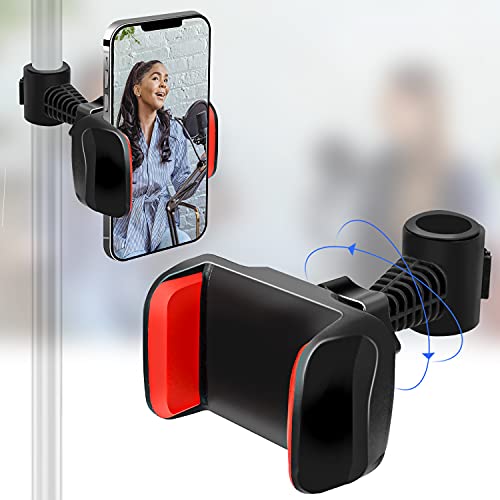 Car Headrest Mount Holder, Car Backseat Seat Mount Headrest Holder Universal 360° Rotating Adjustable for Most Mobile Phone
