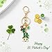 Semneroy Happy St Patricks Day Keychain Charms Accessories, Gnome Keychain Key Ring for Men Women Car Key Ring Bag Purse Decor ﻿
