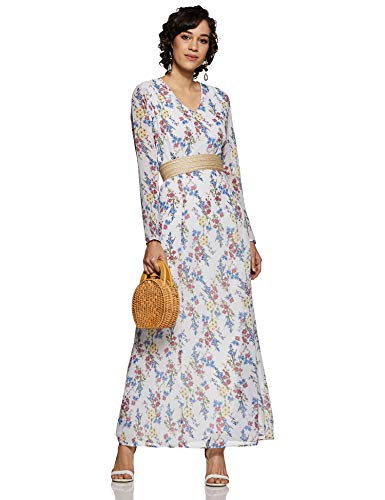 Image of Harpa Women's Synthetic A-Line Maxi Dress