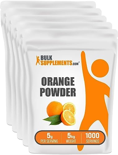 BulkSupplements.com Orange Powder - Sugar Free Electrolyte Powder - Water Flavoring Sugar Free - Orange Powder (5 Kilograms - 11 lbs)