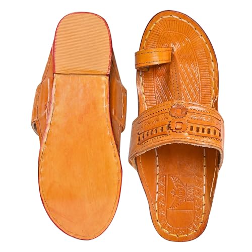 Image of Kolhapuri Chappal for Men|Kolhapuri Slippers for Men|Kolhapuri Shoes for Men|Leather Slippers for Men|Wedding Slippers for Men-A1