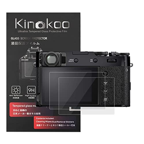 kinokoo Película de vidrio templado para FUJIFILM X100V Crystal Clear Film Protector de pantalla...