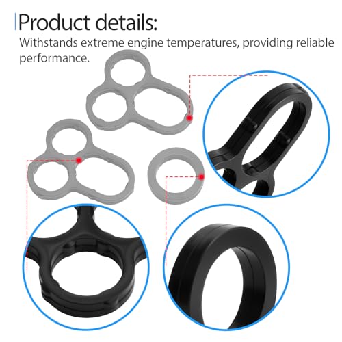 Image of Camshaft Bearing Cap Oil Hole Gasket and O Ring Kit Compatible with Toyota C-HR Corolla Matrix Scion iM xD Replaces 11159-37010 90430-A0001 90430-10024